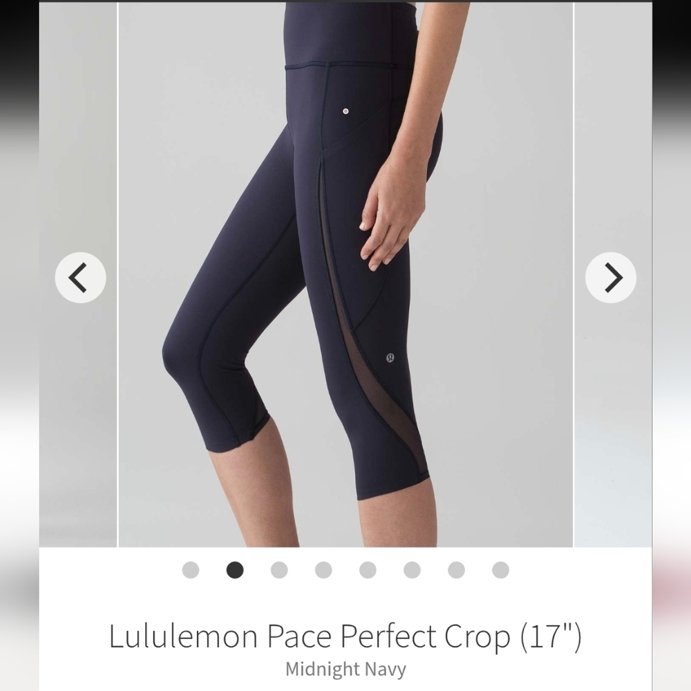 Lululemon Navy Crop Leggings Sz 4